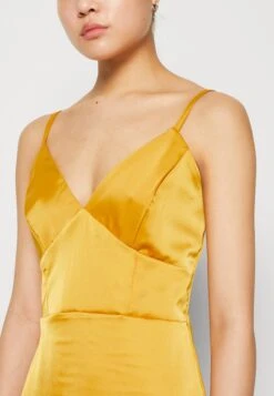 Wal G Ray Strappy Midi - Cocktailjurk - Yellow -Wal G. 00b23a27812449008797877aae81709d