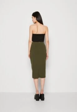 Wal G Aliya Knot Midi Skirt - Kokerrok - Dark Khaki 8 Wal G Aliya Knot Midi Skirt - Kokerrok - Dark Khaki -Wal G. 0497e623b0b3401e885c9e94be795c21