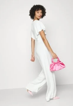 Wedding Betty V Neck Wrap - Jumpsuit - White -Wal G. 0724197d75d64a33a631040152bfbb19
