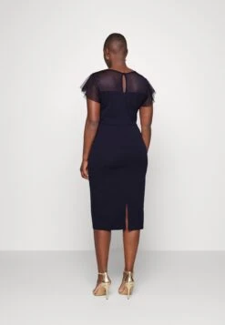 Donda- Cocktailjurk - Navy Blue -Wal G. 0948da3312de4261a3274973e713f287
