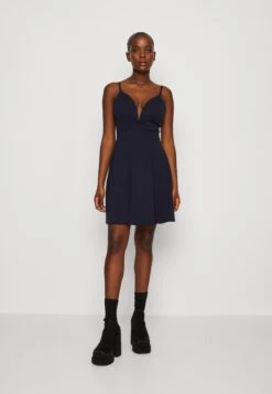 Wal G Vincent Skater Dress - Jerseyjurk - Navy Blue