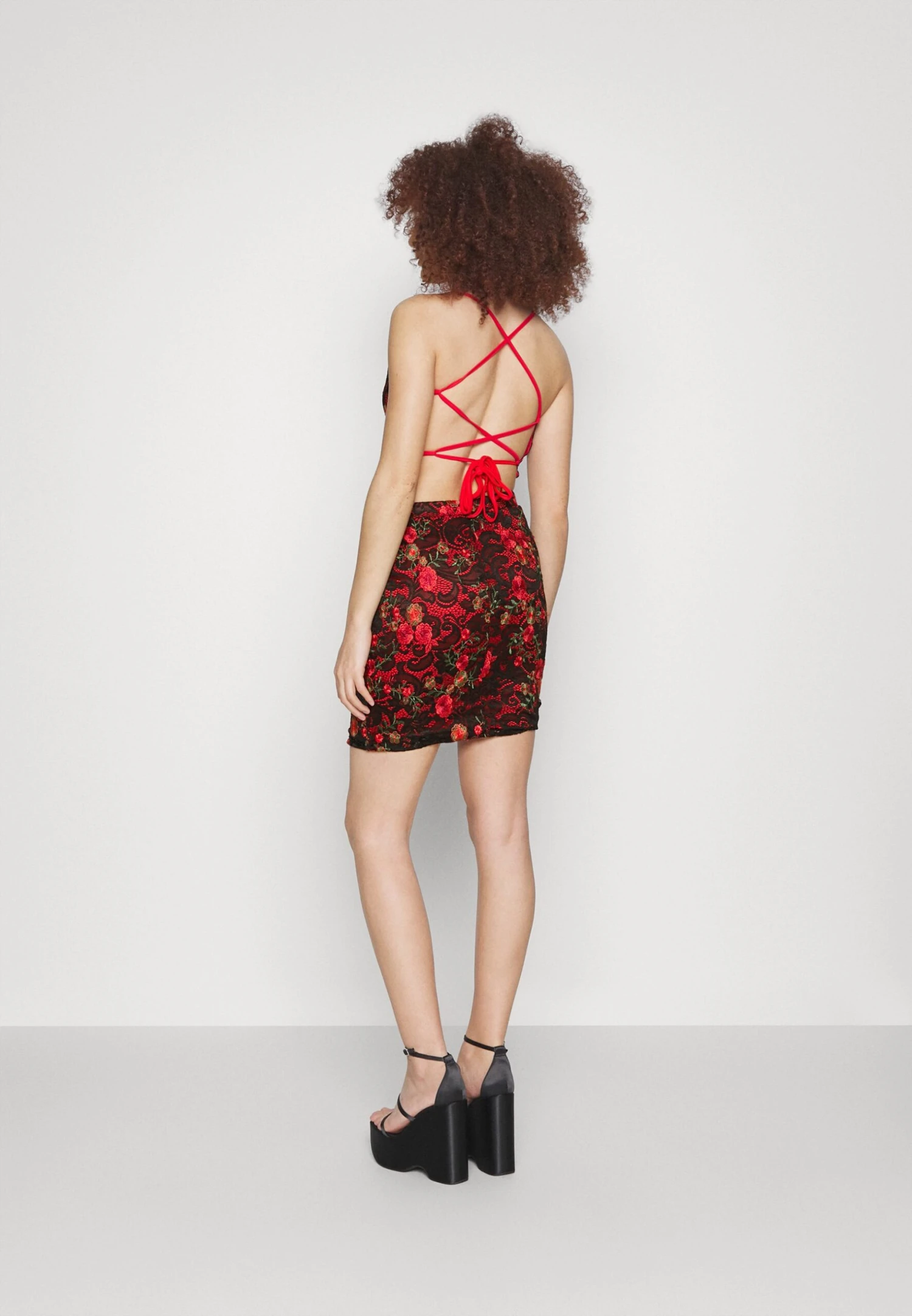 Wal G Peppy Skirt - Minirok - Red/Black 3 Wal G Peppy Skirt - Minirok - Red/Black - Afbeelding 3