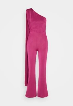 Wal G Cece Cape Sleeve- Jumpsuit - Magenta 10 Wal G Cece Cape Sleeve- Jumpsuit - Magenta -Wal G. 1331e906931149b4b0c53c74797ce2f5