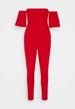 Wal G Luette Off Shoulder - Jumpsuit - Red -Wal G. 158e26343fe34af086ec92ea09ebb516