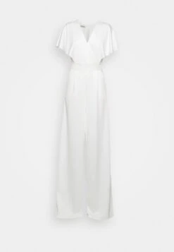 Wedding Betty V Neck Wrap - Jumpsuit - White -Wal G. 18b6982c840c4d01b3c6279a88aa371a