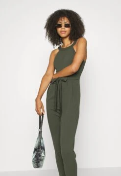 Wal G Jimmy Tie Back - Jumpsuit - Khaki Green -Wal G. 18f5e1c797084f6b9d78eaa8f28cb7e0