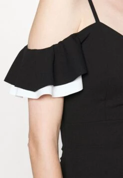 Simah Frill Midi Dress - Jurk - Black/White 13 Simah Frill Midi Dress - Jurk - Black/White -Wal G. 1b4979cef14a41638ec9c97ea128c690