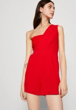 Wal G Lula One Shoulder - Jumpsuit - Red -Wal G. 1b921000c7ff4591afb5cde970f04f27
