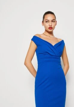 Wal G Andrew Off Shoulder Maxi Dress - Galajurk - Electric Blue -Wal G. 1f59e83512044ff7a5e4da096ae8679d