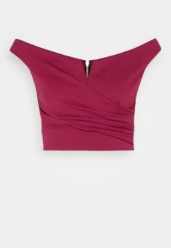 Wal G Valentines Heart Crop - Top - Magenta -Wal G. 20d42c60f33446fe9bf34ab1bf9b9735