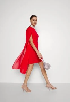Wal G Holly Sleeve Dress - Cocktailjurk - Red -Wal G. 241b981dec204aad92315f797a3e5264