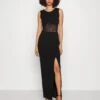 Wal G Lace Maxi Dress - Galajurk - Black