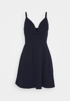 Wal G Vincent Skater Dress - Jerseyjurk - Navy Blue -Wal G. 282cabc4f1ae4e738442e325d9c618b6