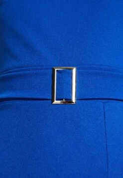 Wal G Jumina Buckle Midi - Jerseyjurk - Electric Blue -Wal G. 2ba0d72598b74f92a7d4397dffef2ca9