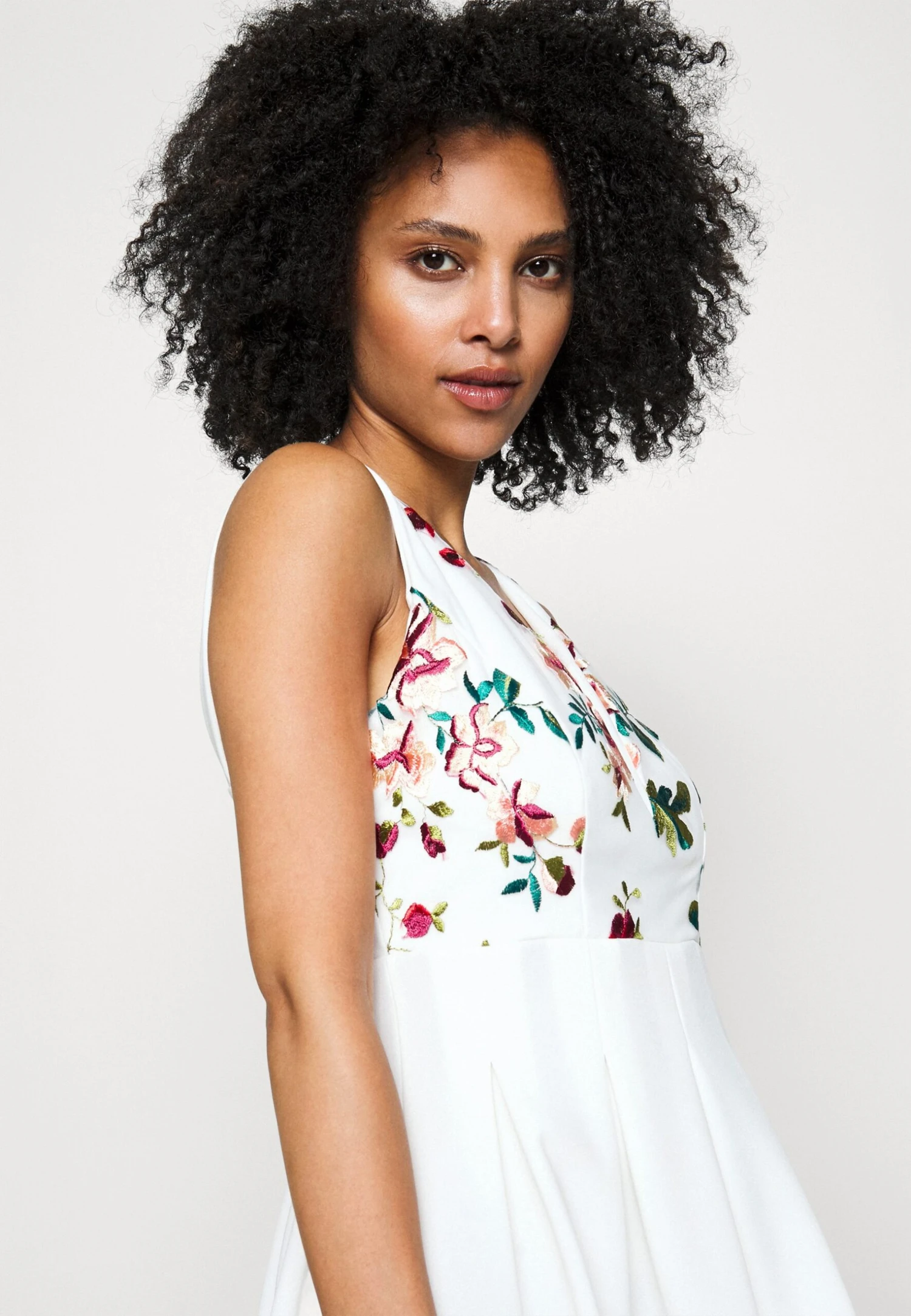 EmbroideredSkater - Jurk - White Floral 4 EmbroideredSkater - Jurk - White Floral - Afbeelding 4