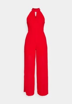 Wal G Fiona Cut Out Neck- Jumpsuit - Red -Wal G. 32510f09f033443d8a199265c6b337b2