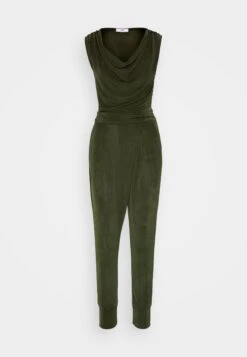 Wal G Ronny Slough Neck - Jumpsuit - Olive Green -Wal G. 369dd6d828a74cee9faf8dded89ce6e2