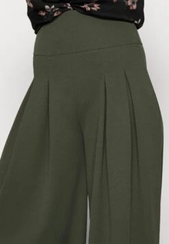 Venisa Wide Leg Trouser - Broek - Dark Khaki 9 Venisa Wide Leg Trouser - Broek - Dark Khaki -Wal G. 3a96173a63ae40bc949c932b0bba73f2
