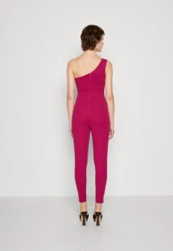 Wal G Rosalita One Shoulder - Jumpsuit - Raspberry -Wal G. 3c784c5d085f41199a094170e44f2e20