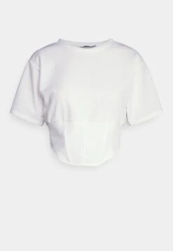 Wal G Hani Corset Top - T-Shirt Basic - White -Wal G. 3cee15814bb647079e90331fe4dc9573