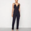 Wal G Nikita Cut Out - Jumpsuit - Navy Blue