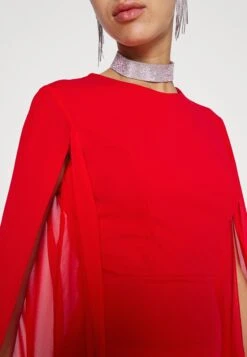 Wal G Holly Sleeve Dress - Cocktailjurk - Red -Wal G. 3f1870691c4240beb6e3dbd78ce60863