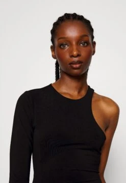 Mila Asymmetric- Maxi-Jurk - Black -Wal G. 3f23707e6bdb42c6a077f318423e91fd