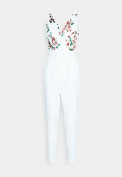 Contrast Plunge - Jumpsuit - White 10 Contrast Plunge - Jumpsuit - White -Wal G. 3ff52823ad6946eba59de14981e7ad5b