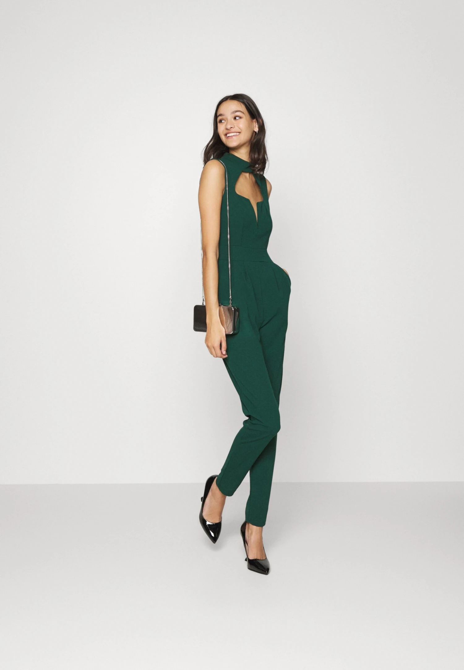 Wal G Langley Cupped - Jumpsuit - Forest Green 2 Wal G Langley Cupped - Jumpsuit - Forest Green - Afbeelding 2