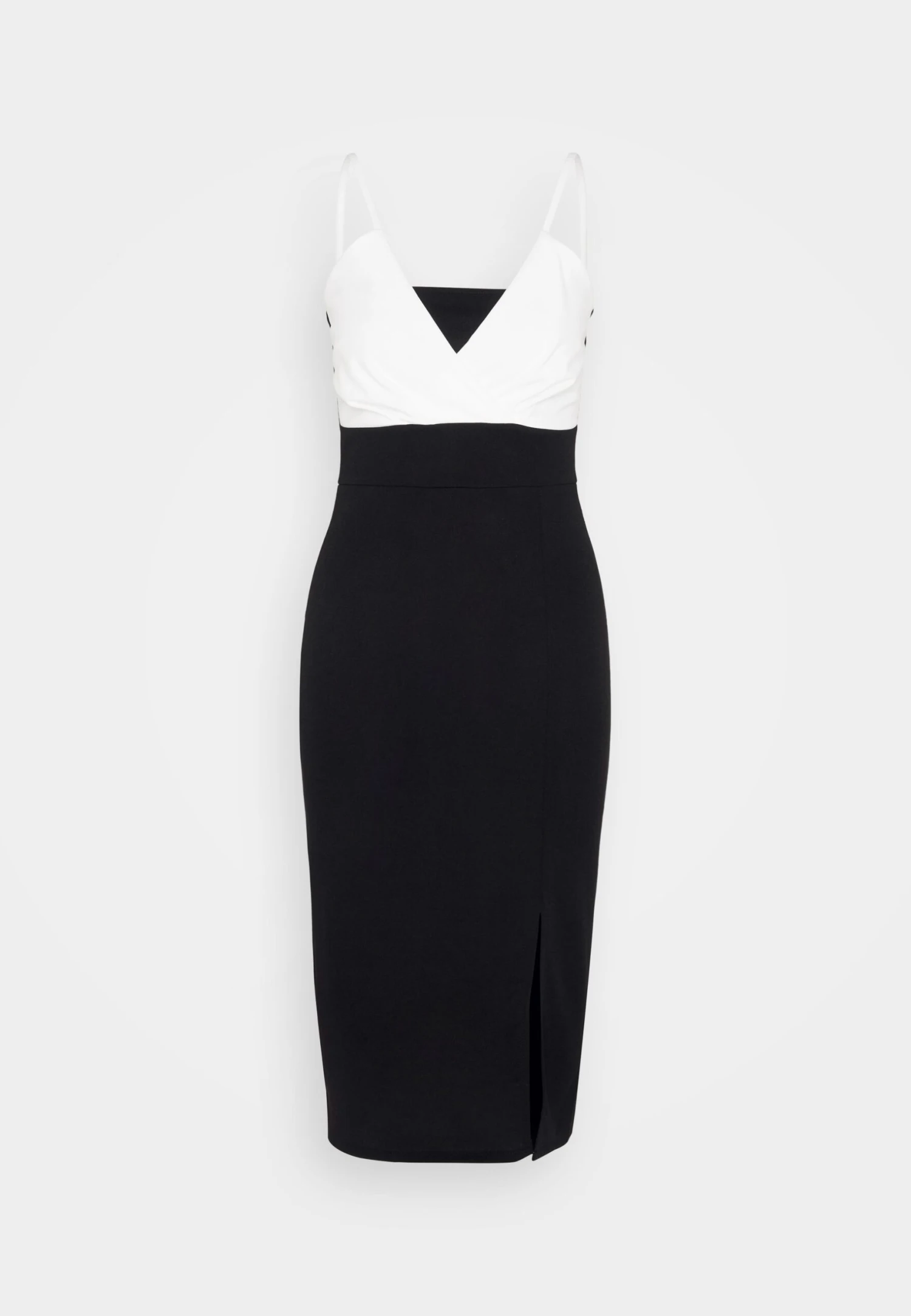 Wal G Lulu Contrast Midi - Jerseyjurk - Black/White 5 Wal G Lulu Contrast Midi - Jerseyjurk - Black/White - Afbeelding 5