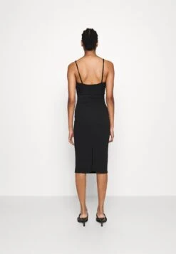 Cyndee Front Tie Midi Dress - Jerseyjurk - Black 7 Cyndee Front Tie Midi Dress - Jerseyjurk - Black -Wal G. 424e116a2e1c4bbda56751f510867e4a