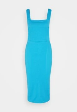 Wal G Ben Square Neck Midi - Cocktailjurk - Mediterranean Blue -Wal G. 42bcd272fc954344b57a0c1170706939