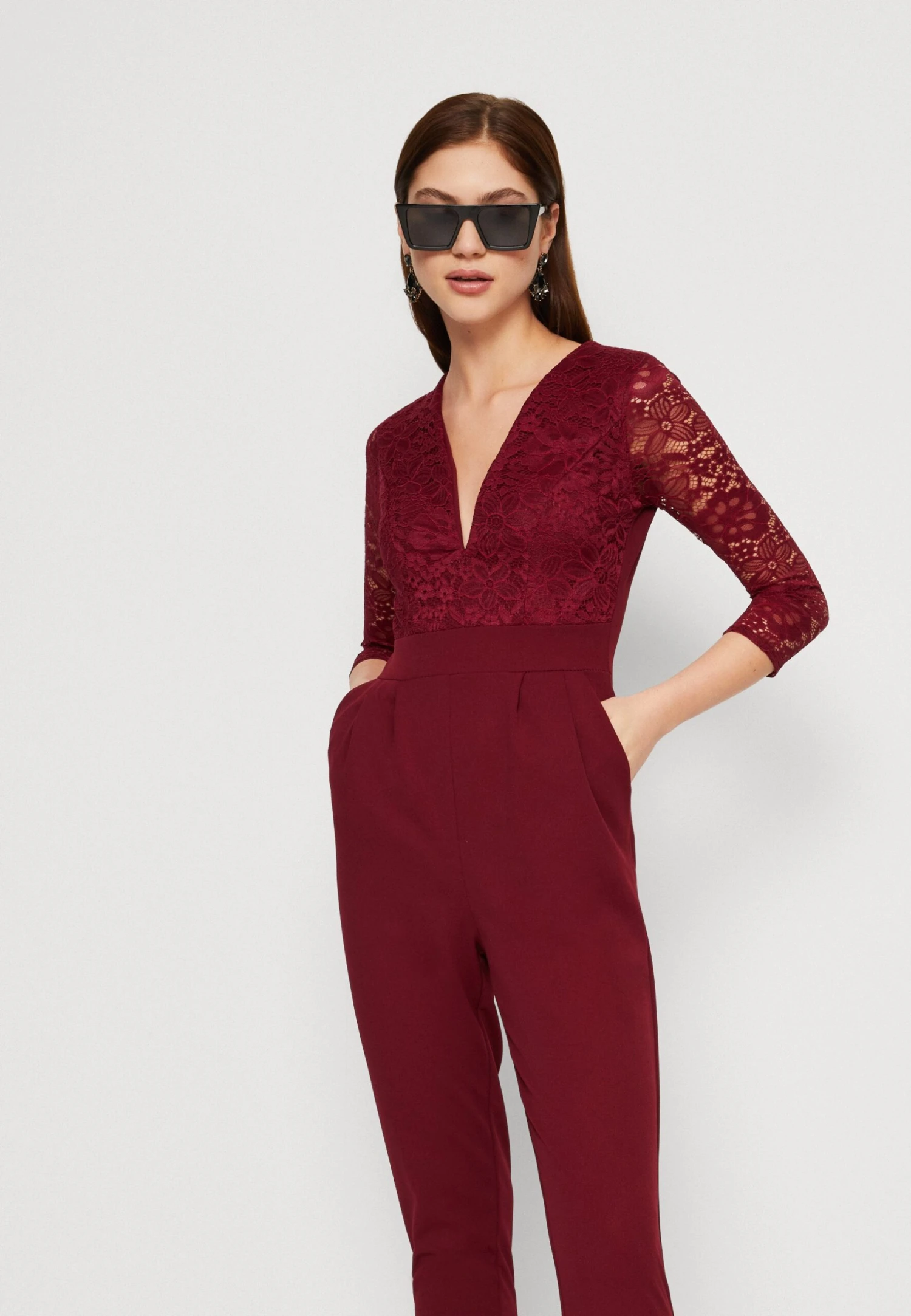 Wal G Lee - Jumpsuit - Wine 4 Wal G Lee - Jumpsuit - Wine - Afbeelding 4