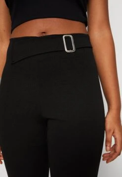 Wal G Melody Buckle Trouser - Broek - Black -Wal G. 4897e081502d42e991b88bce392c31d7