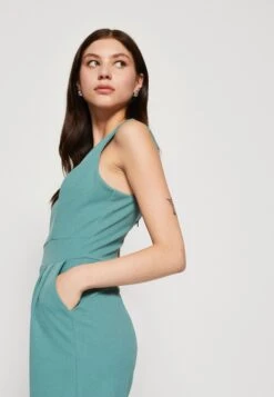 Wal G Cleo V Neck Playlist - Jumpsuit - Sage Green -Wal G. 4993f3cf32454ea683359f1a472d6955