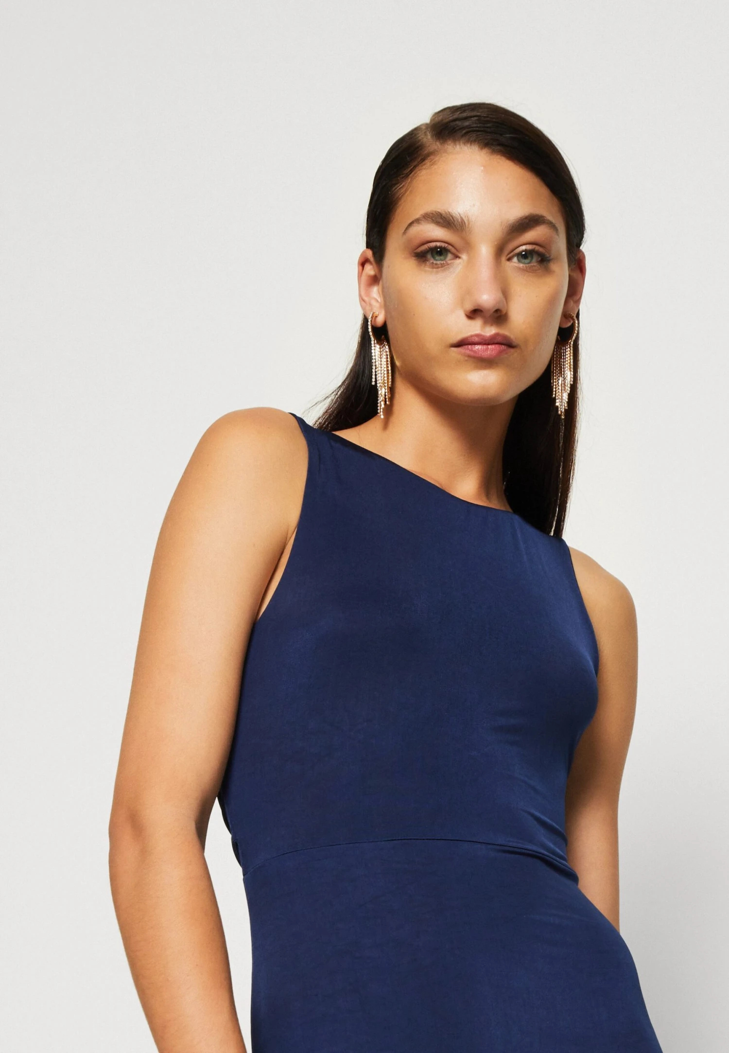 Wal G Becky Open Back Maxi - Jerseyjurk - Navy Blue 6 Wal G Becky Open Back Maxi - Jerseyjurk - Navy Blue - Afbeelding 6