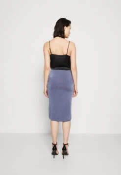 Wal G Party Ty Midi Skirt - Kokerrok - Denim Blue -Wal G. 4ba2a51cfc594d91b9f78ba0274ead70