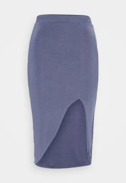 Wal G Party Ty Midi Skirt - Kokerrok - Denim Blue -Wal G. 5064145281554171b3607356a5ccc9d7