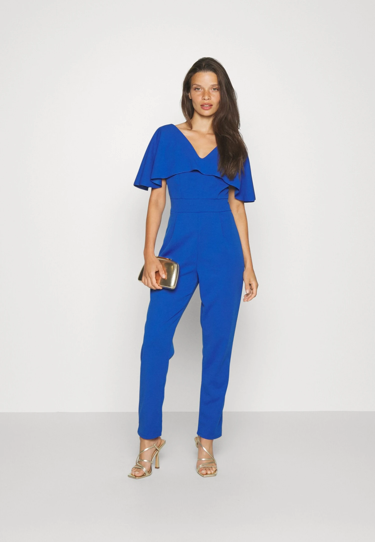 Liyavi Cape Sleeve - Jumpsuit - Electric Blue 2 Liyavi Cape Sleeve - Jumpsuit - Electric Blue - Afbeelding 2