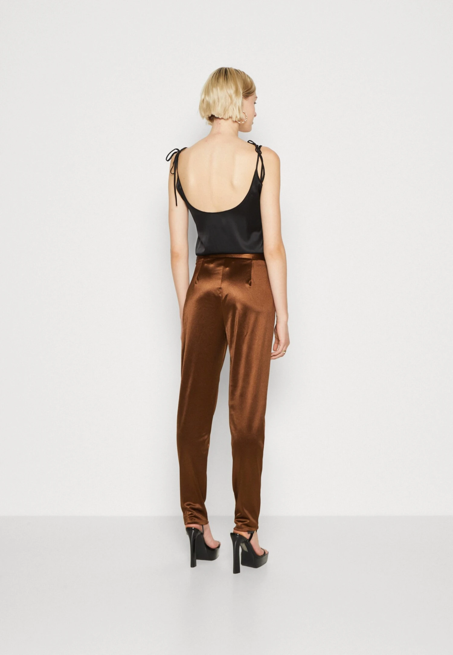 Wal G Charlie Trouser - Broek - Chocolate Brown 3 Wal G Charlie Trouser - Broek - Chocolate Brown - Afbeelding 3