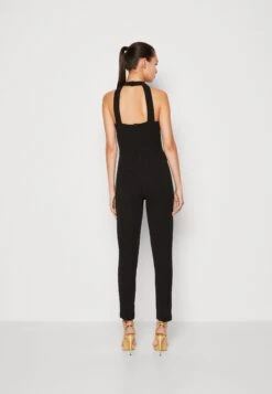 Wal G Poppy Frill Neck - Jumpsuit - Black -Wal G. 5963b21e45404781b63776270796bed1