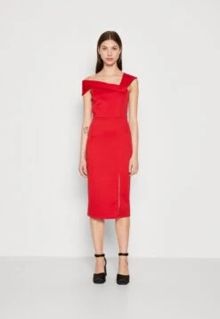 Wal G Delila Strap Midi - Jerseyjurk - Red
