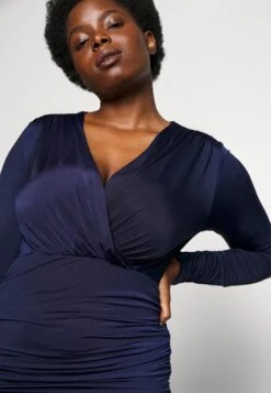 Gabriella Rouched - Etui-Jurk - Navy Blue -Wal G. 5d8daacddedc46e0a694c16578f41371