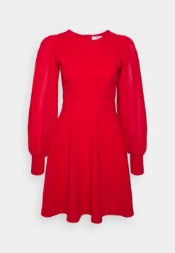 Wal G Kat Sleeve Dress - Jurk - Red -Wal G. 64837294389e4fa787710b5bb0d4654c