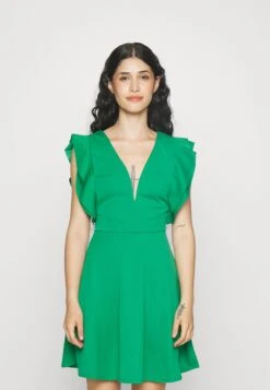 Frill Sleeves Dress - Jurk - Leaf Green