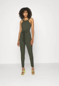 Wal G Jimmy Tie Back - Jumpsuit - Khaki Green -Wal G. 6fb80f2b657e45ccafaee07d4ca8ed30