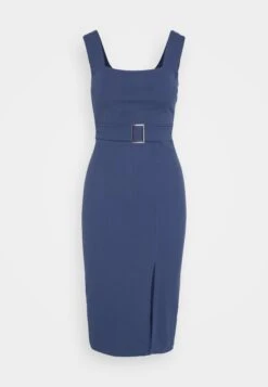 Wal G Jumina Buckle Midi - Jerseyjurk - Denim Blue 10 Wal G Jumina Buckle Midi - Jerseyjurk - Denim Blue -Wal G. 779e88ce9e1443c88ccbf4e6389ffdf5