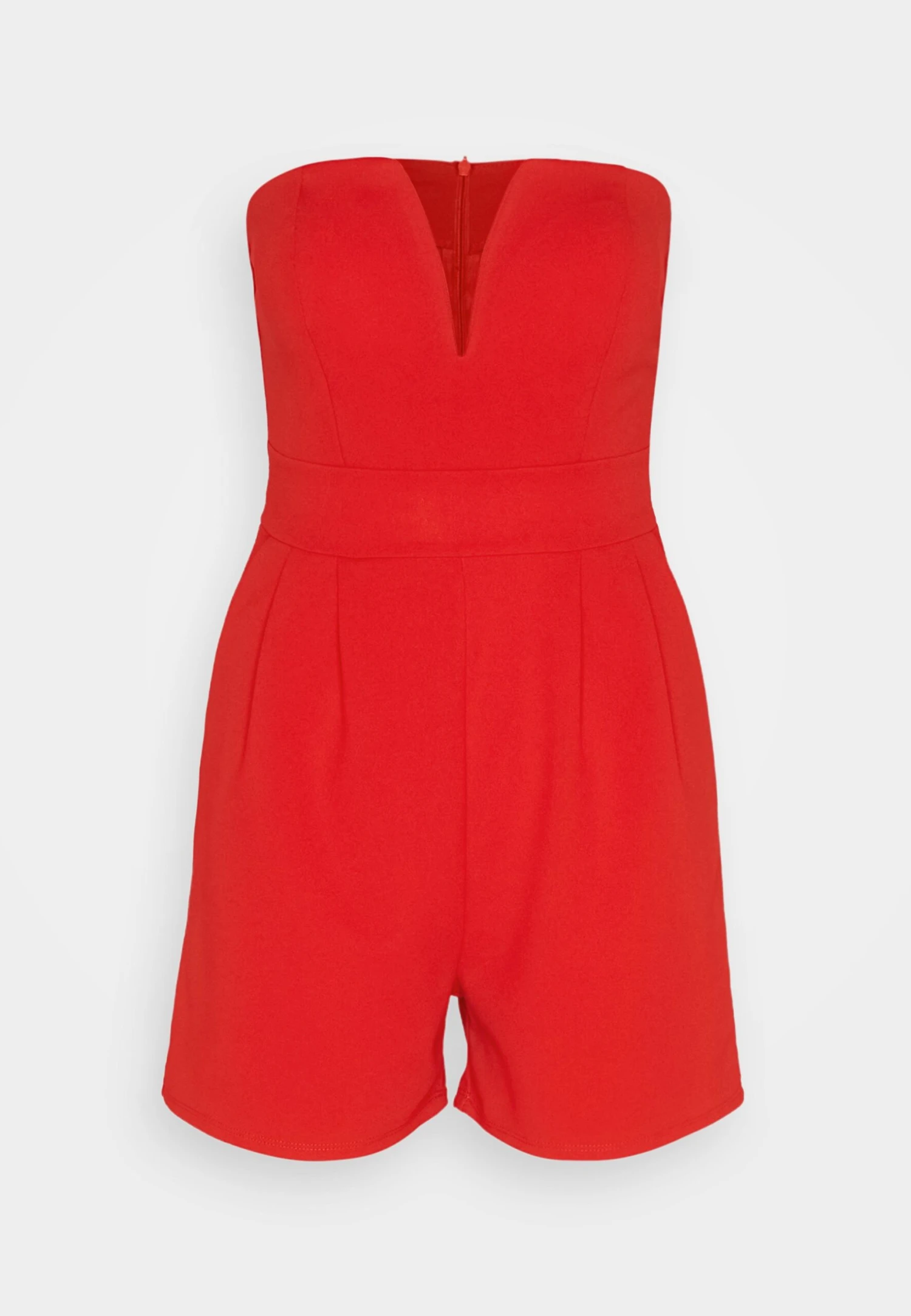 Wal G Christa V Neck Playsuit - Jumpsuit - Red 5 Wal G Christa V Neck Playsuit - Jumpsuit - Red - Afbeelding 5