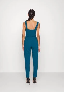 Wal G V Neck - Jumpsuit - Dark Teal Blue -Wal G. 788d7e810cc043d9bf90bd2a2171d985