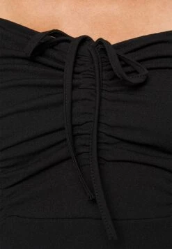 Cyndee Front Tie Midi Dress - Jerseyjurk - Black 9 Cyndee Front Tie Midi Dress - Jerseyjurk - Black -Wal G. 78dc83b3f5c64b509e6bd350020e6978